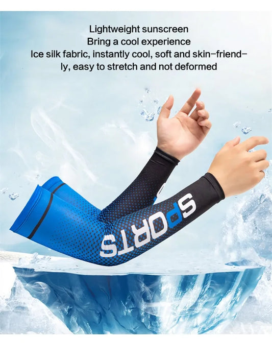 2Pcs Set Sun UV Protection Long Gloves