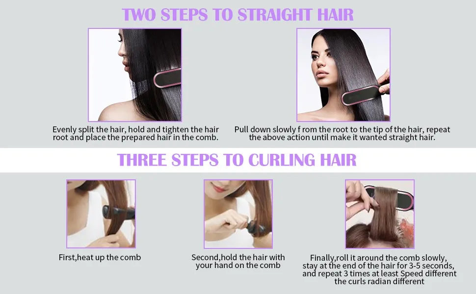 2 in 1 Electric Hair Straightener