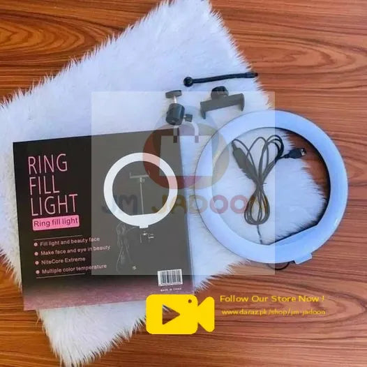 26CM Selfie LED Ring Light 7 Feet Tripod Stand