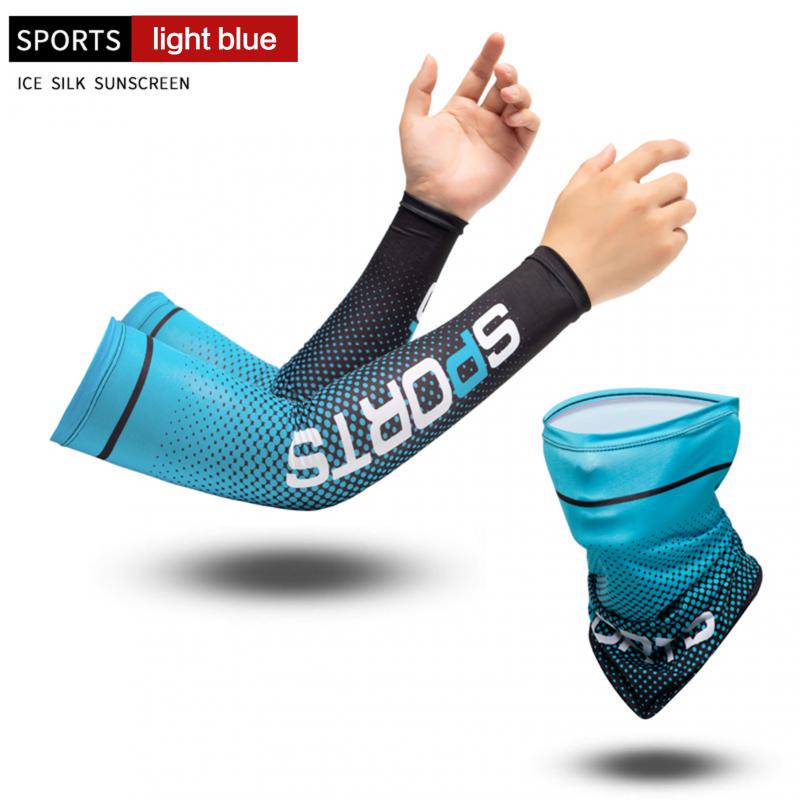 2Pcs Set Sun UV Protection Long Gloves