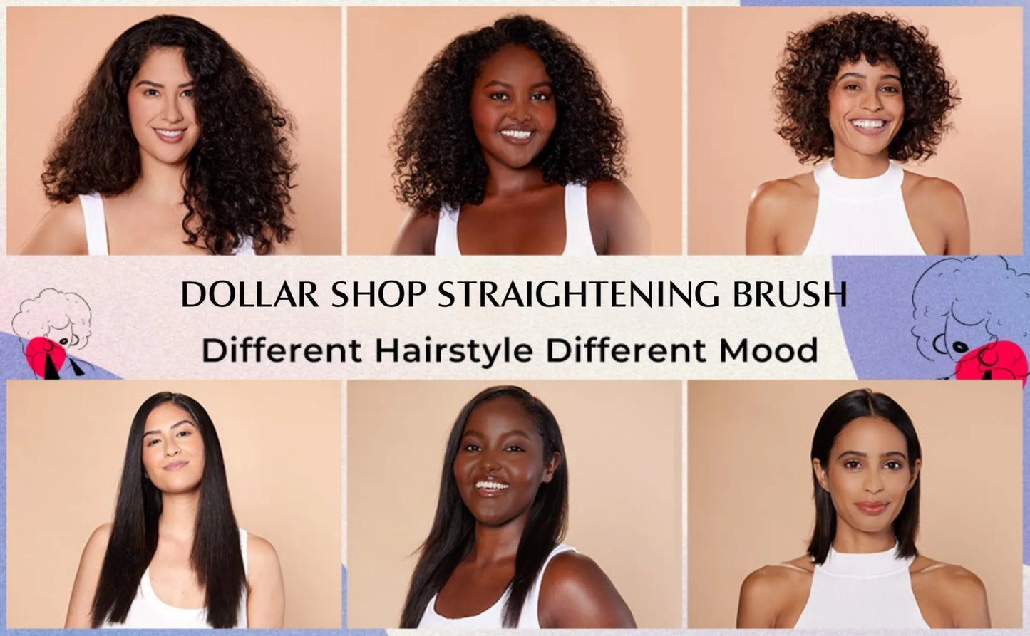 2 in 1 Electric Hair Straightener
