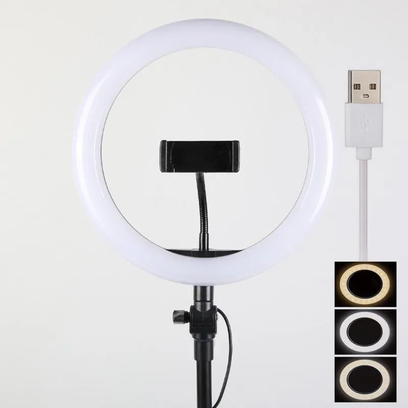 26CM Selfie LED Ring Light 7 Feet Tripod Stand