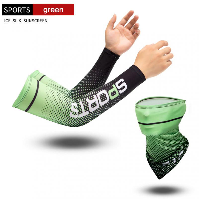 2Pcs Set Sun UV Protection Long Gloves