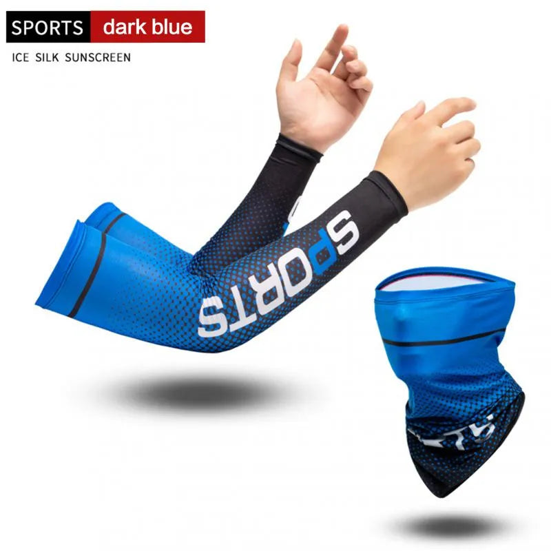 2Pcs Set Sun UV Protection Long Gloves